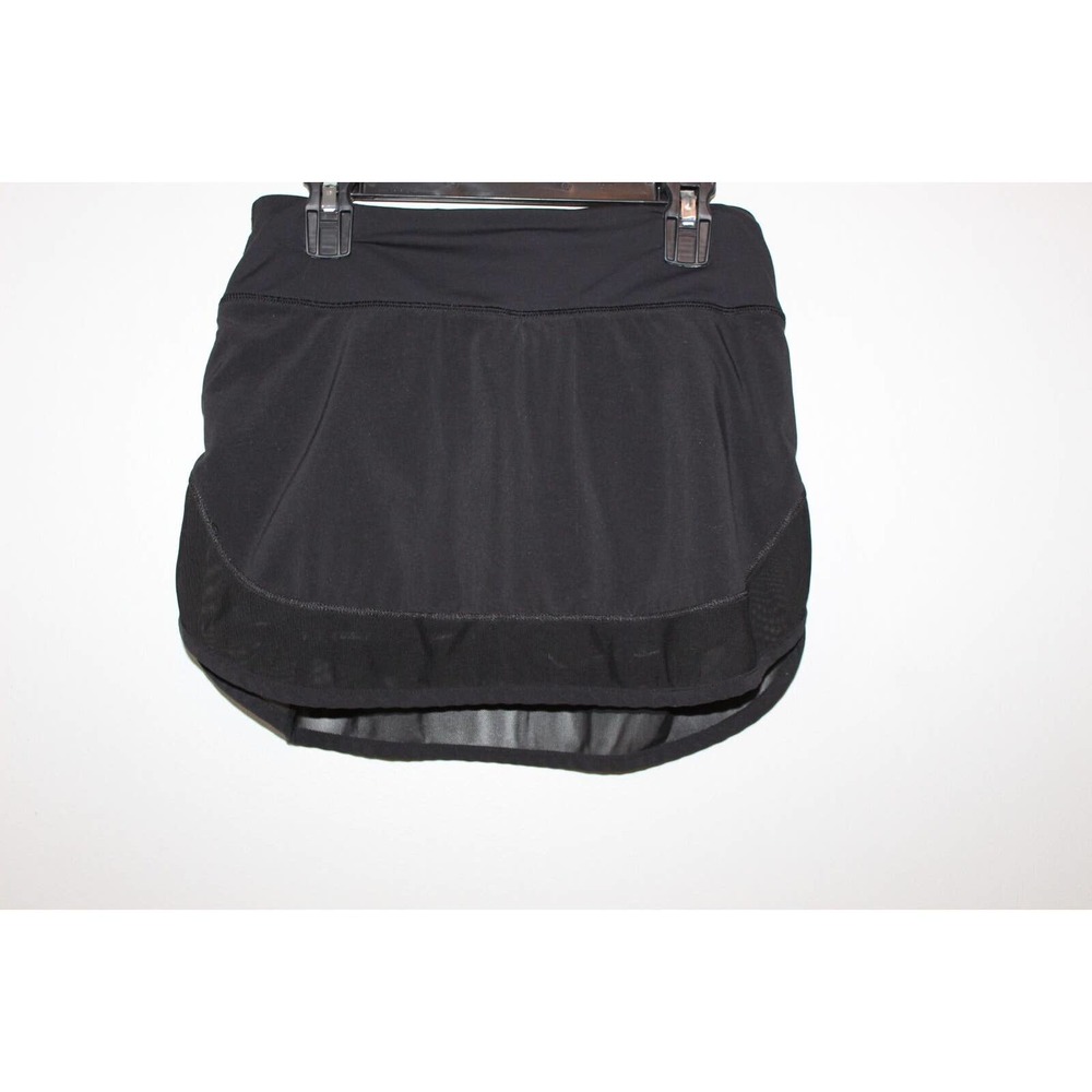 Lululemon Hotty Hot Skirt Skort Shorts Black 4 Way Stretch Women's Size 2 H14792 - Picture 3 of 16